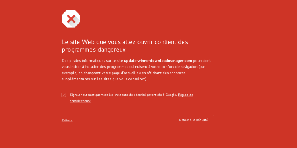 Google alertes site wordpress piraté