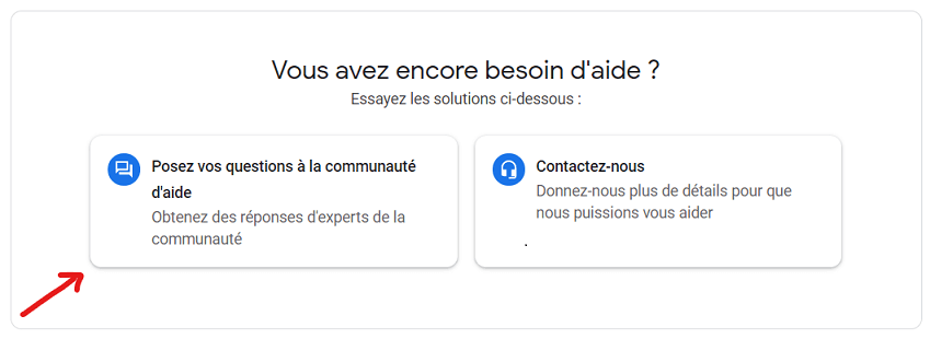 Poser vos questions à la communauté Google My Business