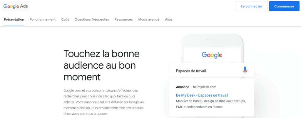 améliorer la visibilité de son site internet avec Google Ads