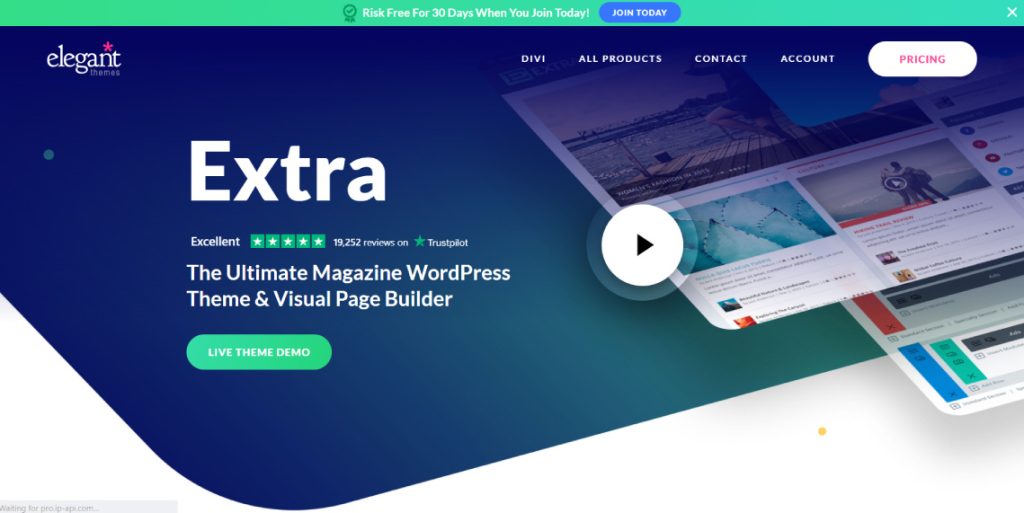 Extra divi theme wordpress magazine