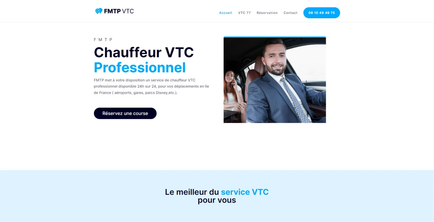 FMTP site internet VTC